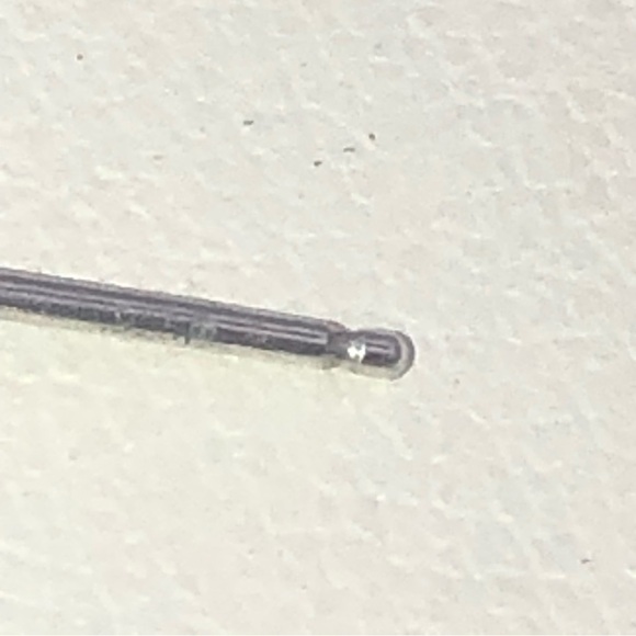 VTG Sterling Silver & Clear / White Round Cz Stud Earrings 7mm - Picture 5 of 6